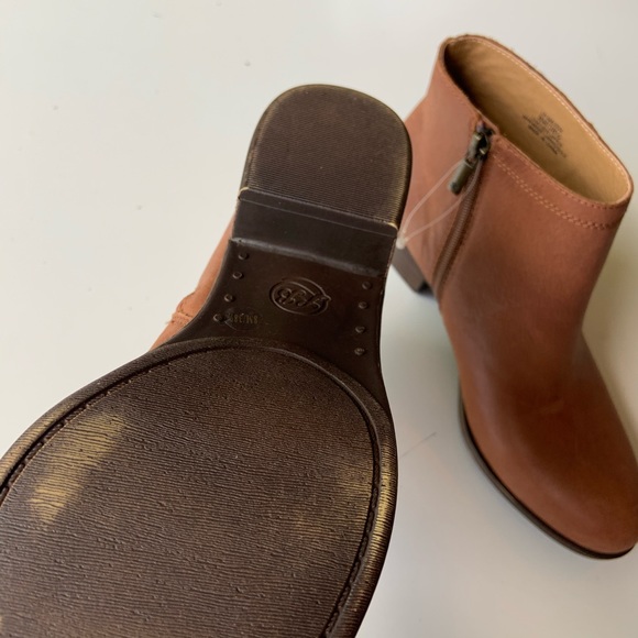 lucky brand balexa leather cognac ankle booties - Picture 4 of 9